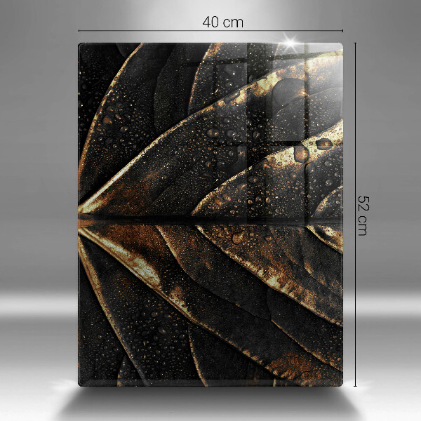 Osłona na ścianę do kuchni Złoty liść