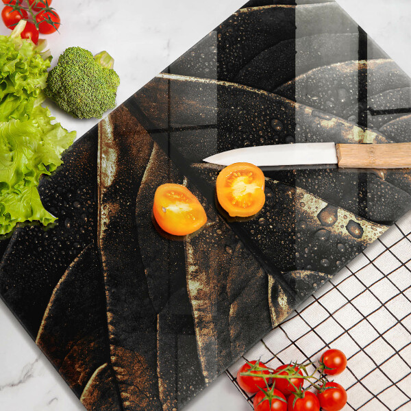 Osłona na ścianę do kuchni Złoty liść