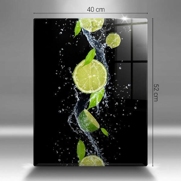 Osłona do kuchni na ścianę Soczyste limonki w wodzie