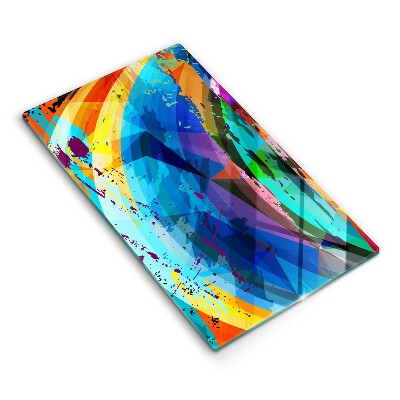 Osłona ściany przy kuchence gazowej Kolorowe plamy farb