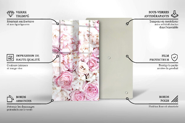 Osłona ściany przy kuchence gazowej Bukiet piwonii