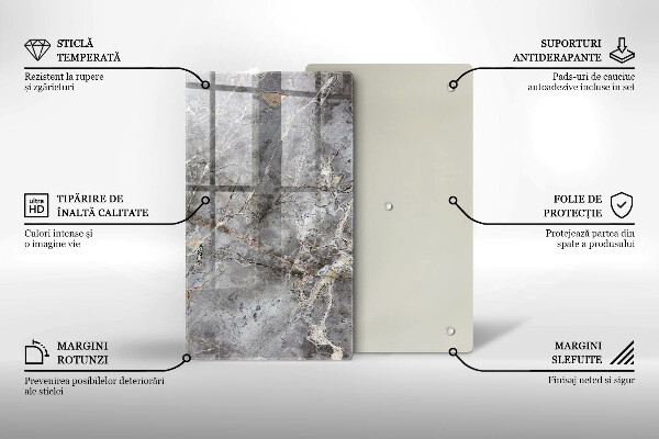 Osłona ściany przy kuchence gazowej Tekstura kamienia