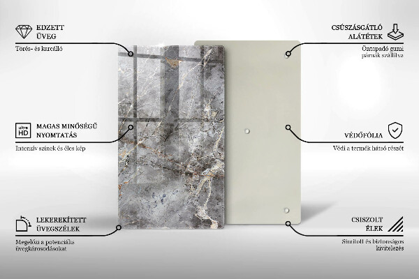 Osłona ściany przy kuchence gazowej Tekstura kamienia