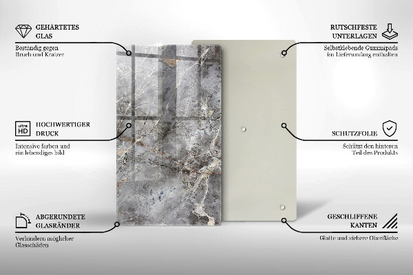 Osłona ściany przy kuchence gazowej Tekstura kamienia