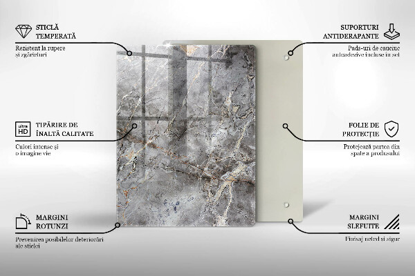 Osłona ściany przy kuchence gazowej Tekstura kamienia
