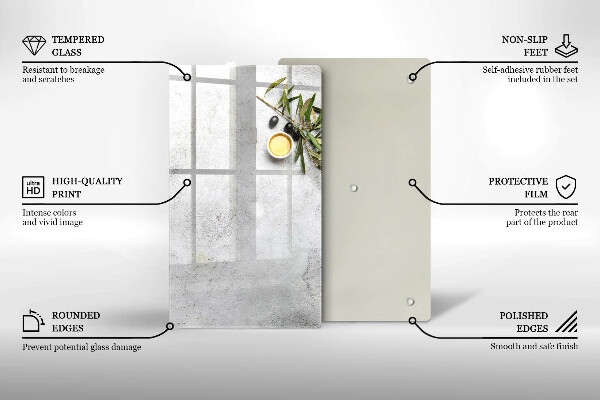 Osłona ściany przy kuchence gazowej Oliwki na betonie