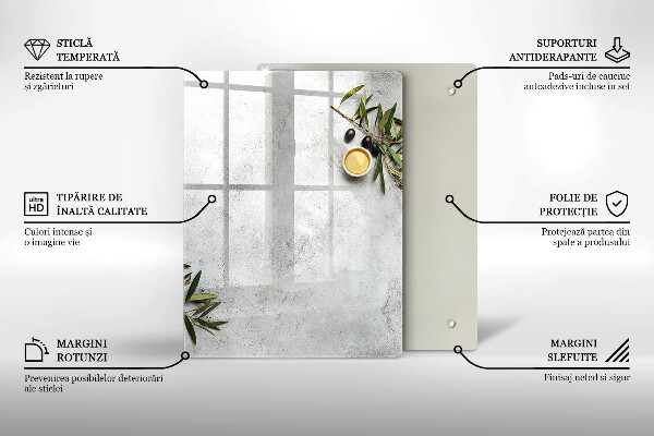 Osłona ściany przy kuchence gazowej Oliwki na betonie