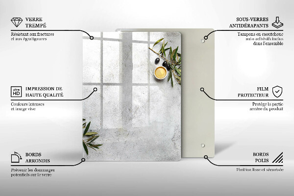 Osłona ściany przy kuchence gazowej Oliwki na betonie