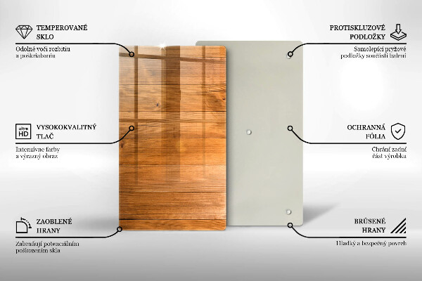 Osłona ściany przy kuchence gazowej Drewniane deski