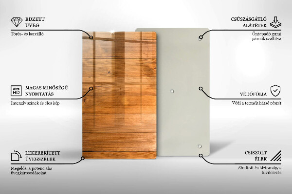 Osłona ściany przy kuchence gazowej Drewniane deski