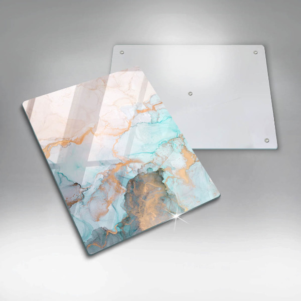 Osłona ściany przy kuchence gazowej Abstrakcja marmur