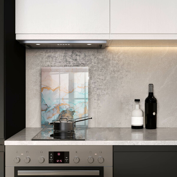 Osłona ściany przy kuchence gazowej Abstrakcja marmur