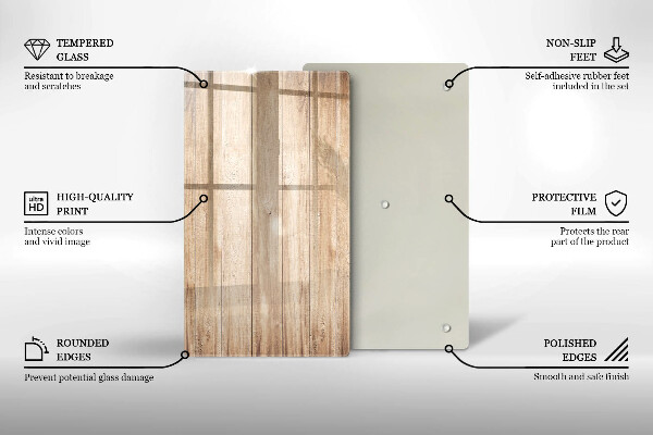 Osłona ściany przy kuchence gazowej Drewniane deski