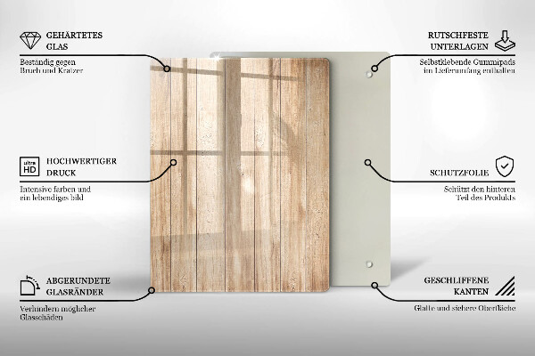 Osłona ściany przy kuchence gazowej Drewniane deski