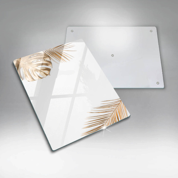 Osłona ściany przy kuchence gazowej Złote liście