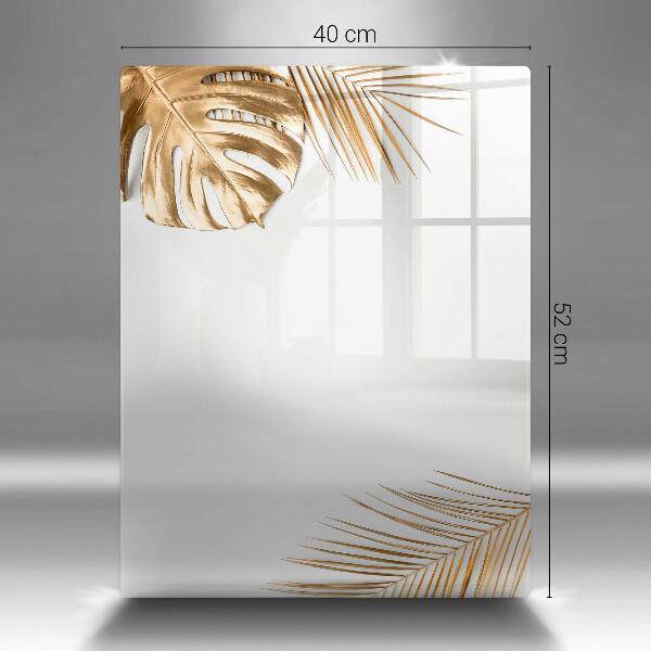 Osłona ściany przy kuchence gazowej Złote liście