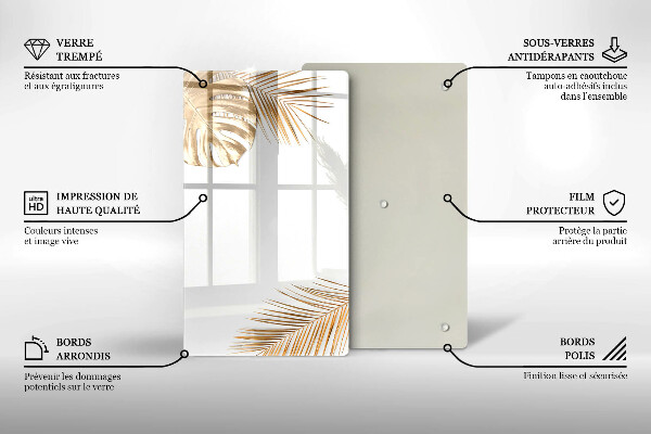 Osłona ściany przy kuchence gazowej Złote liście