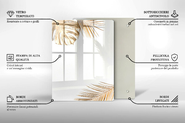 Osłona ściany przy kuchence gazowej Złote liście