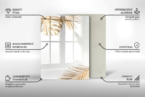 Osłona ściany przy kuchence gazowej Złote liście