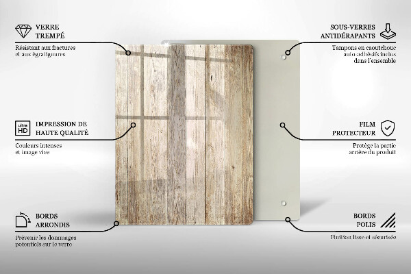 Osłona ściany przy kuchence gazowej Drewniane deski