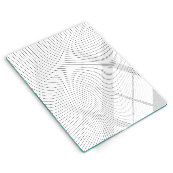 Osłona ściany przy kuchence gazowej Nowoczesny wzór linie