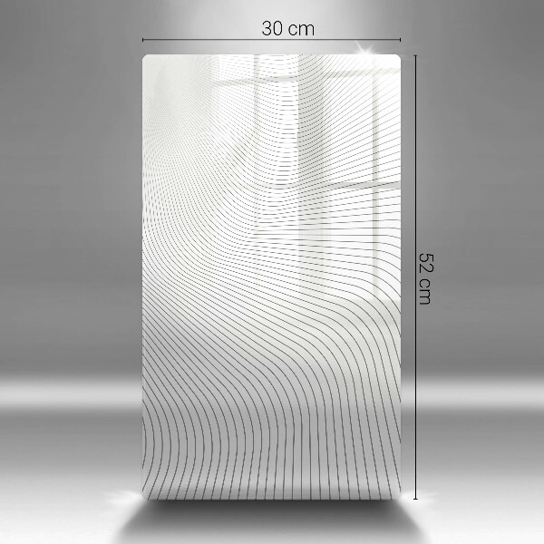 Osłona ściany przy kuchence gazowej Nowoczesny wzór linie