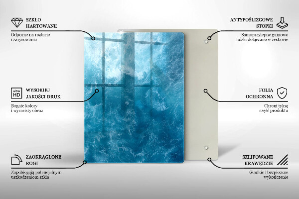Osłona ściany przy kuchence gazowej Błękitna woda
