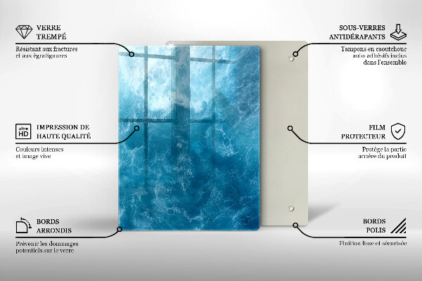Osłona ściany przy kuchence gazowej Błękitna woda
