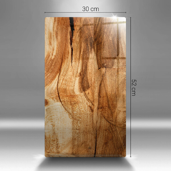 Osłona ściany przy kuchence gazowej Drewniana tekstura deski