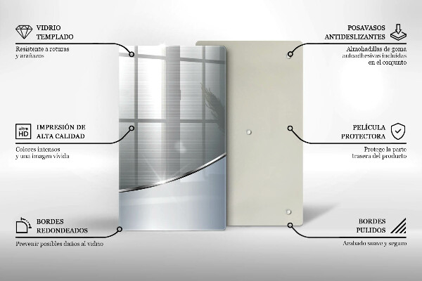 Osłona ściany przy kuchence gazowej Wzór metalowa abstrakcja