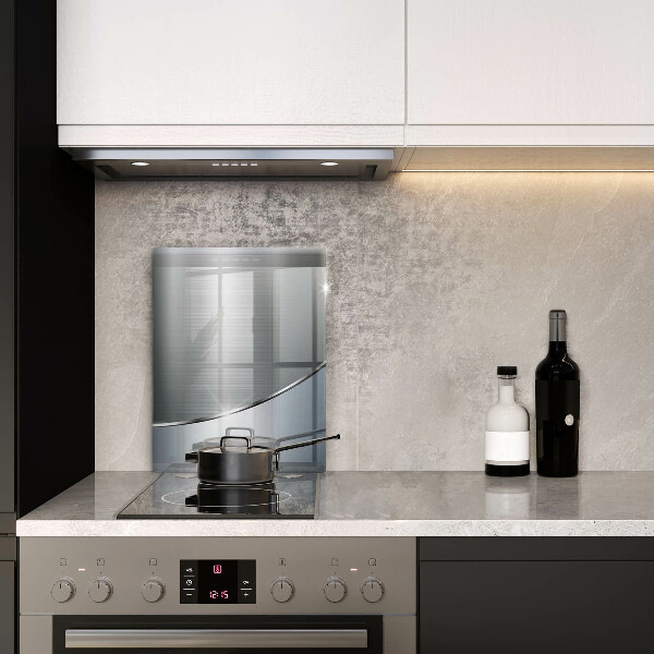 Osłona ściany przy kuchence gazowej Wzór metalowa abstrakcja