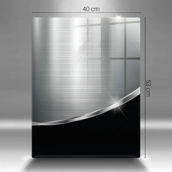 Osłona ściany przy kuchence gazowej Abstrakcja z metalem