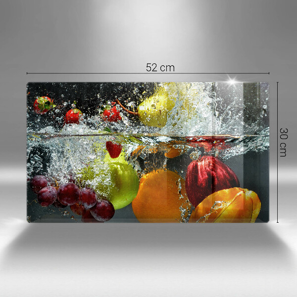 Osłona ściany przy kuchence gazowej Soczyste owoce w wodzie