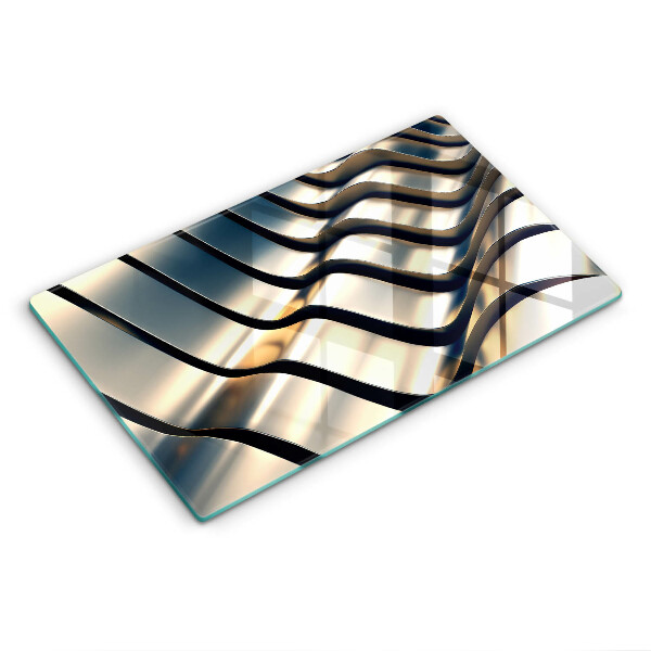 Osłona ściany przy kuchence gazowej Metalowe kształty 3D