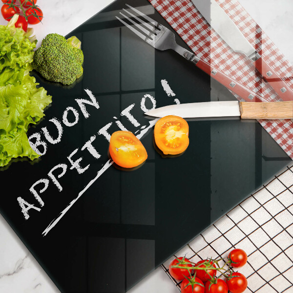 Szkło na płytę indukcyjną Napis Buon Appetito!