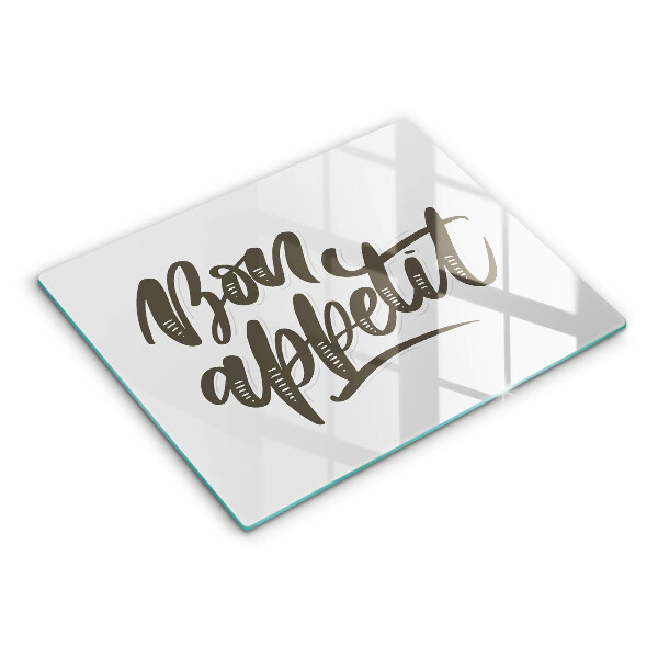 Osłona płyty indukcyjnej Napis Bon Appetit