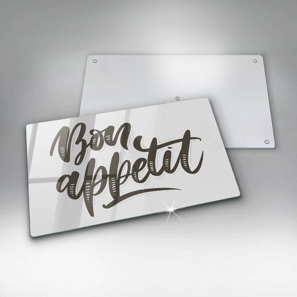 Osłona płyty indukcyjnej Napis Bon Appetit