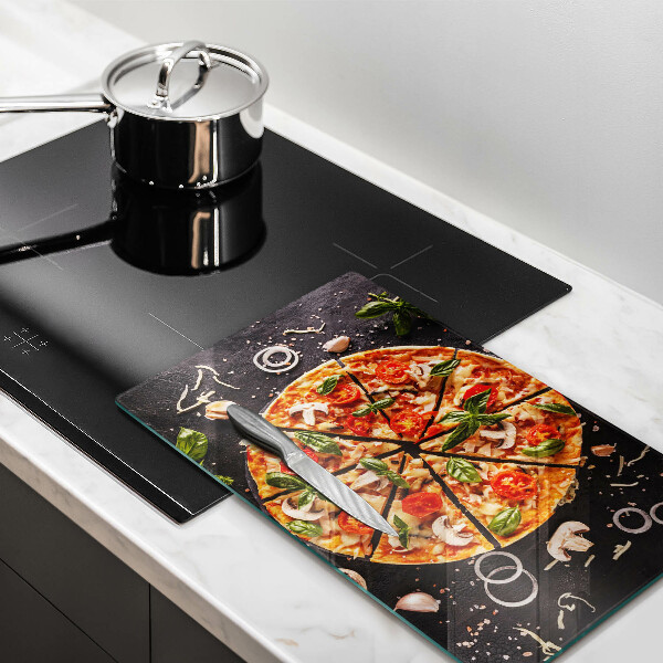 Osłona płyty indukcyjnej Pizza z pieczarkami