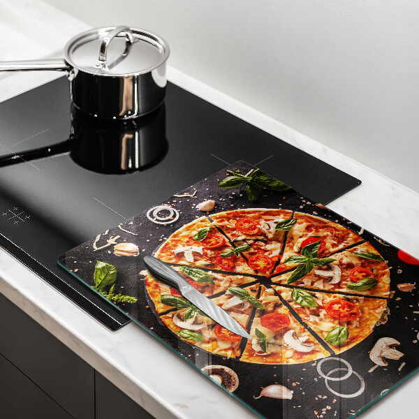 Osłona płyty indukcyjnej Pizza z pieczarkami