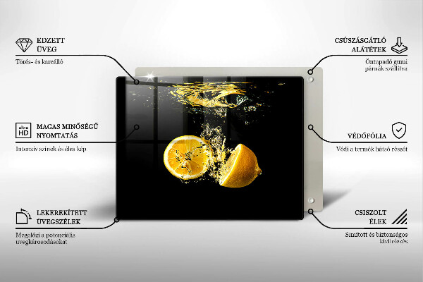 Osłona ściany przy kuchence gazowej Soczyste owoce cytryny