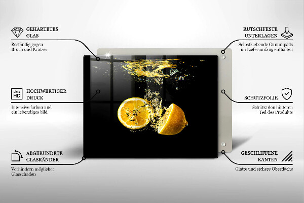 Osłona ściany przy kuchence gazowej Soczyste owoce cytryny