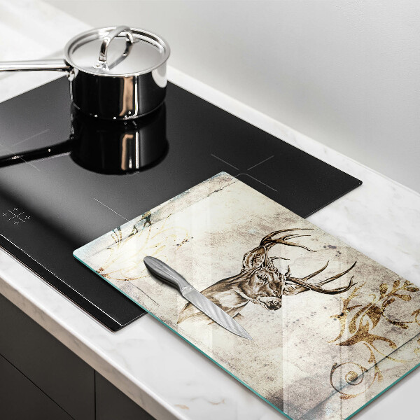 Szkło na płytę indukcyjną Ilustracja zwierzę jeleń