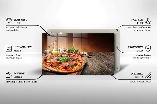 Osłona ściany przy kuchence gazowej Włoska pizza
