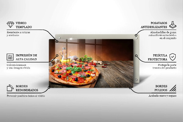 Osłona ściany przy kuchence gazowej Włoska pizza