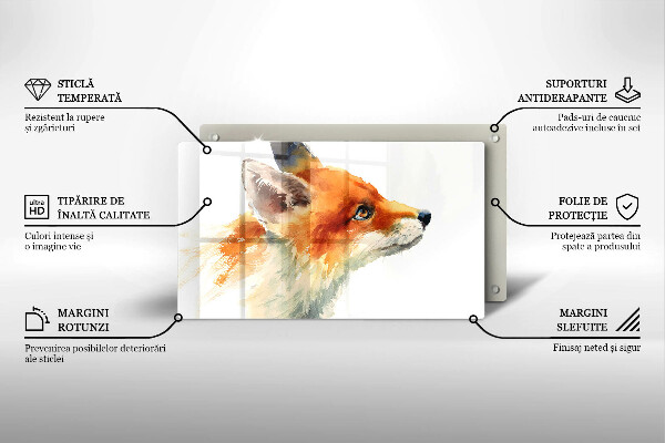 Osłona ściany przy kuchence gazowej Malowany lis