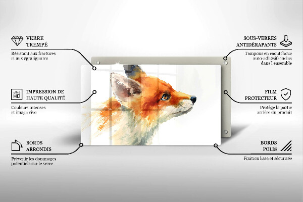 Osłona ściany przy kuchence gazowej Malowany lis