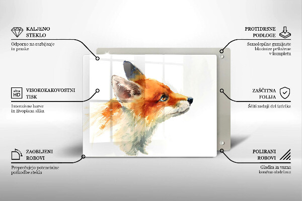 Osłona ściany przy kuchence gazowej Malowany lis