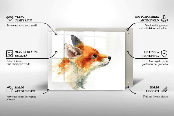 Osłona ściany przy kuchence gazowej Malowany lis