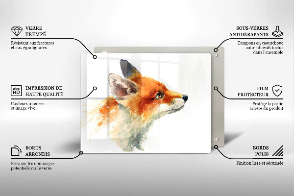 Osłona ściany przy kuchence gazowej Malowany lis