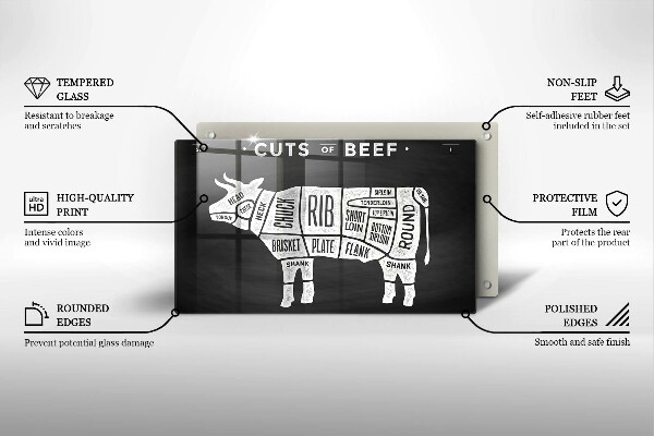 Osłona płyty indukcyjnej Mięso krowy wołowina